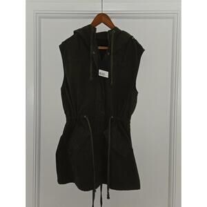The Kooples Khaki Denim Vest (S)
